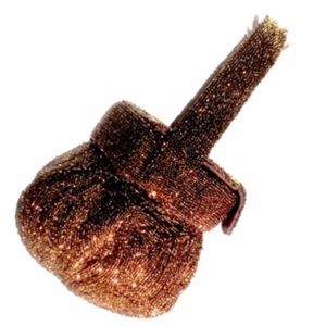 Vtg 1940's Bronze Beaded Furman Handbag